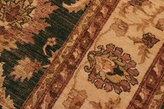 handmade Transitional Kafkaz Charcoal Beige Hand Knotted RECTANGLE 100% WOOL area rug 8X10