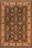 handmade Transitional Kafkaz Charcoal Beige Hand Knotted RECTANGLE 100% WOOL area rug 8 x 10
