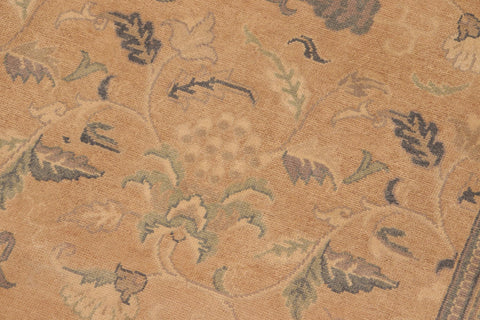 handmade Traditional Kafkaz Orange Beige Hand Knotted RECTANGLE 100% WOOL area rug 8x10