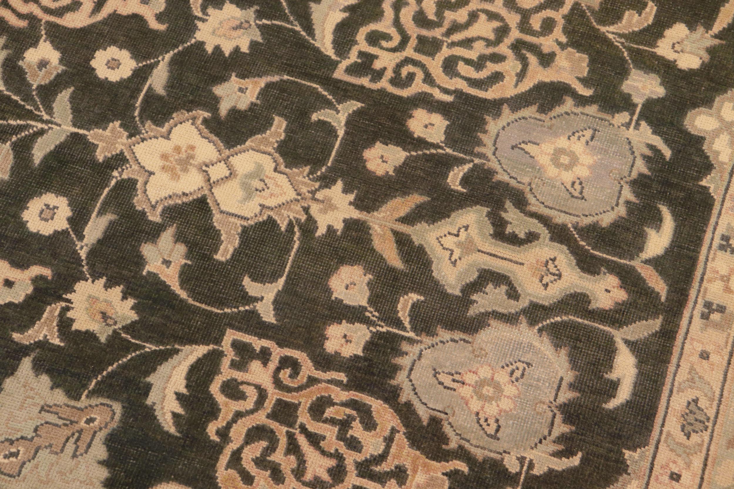 handmade Traditional Kafkaz Green Ivory Hand Knotted RECTANGLE 100% WOOL area rug 8x10