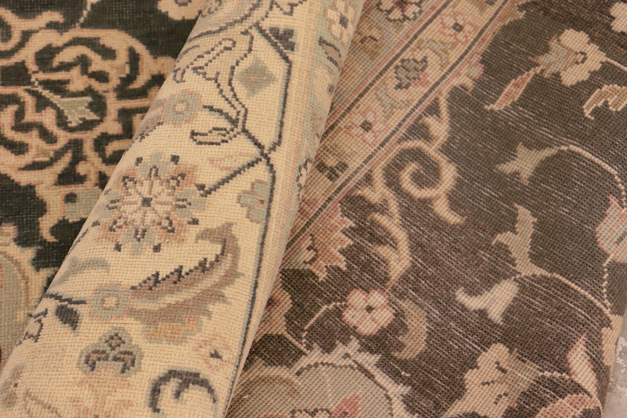 handmade Traditional Kafkaz Green Ivory Hand Knotted RECTANGLE 100% WOOL area rug 8x10