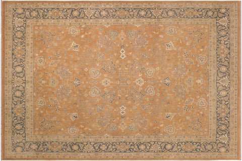 handmade Traditional Kafkaz Lt. Brown Green Hand Knotted RECTANGLE 100% WOOL area rug 8x10