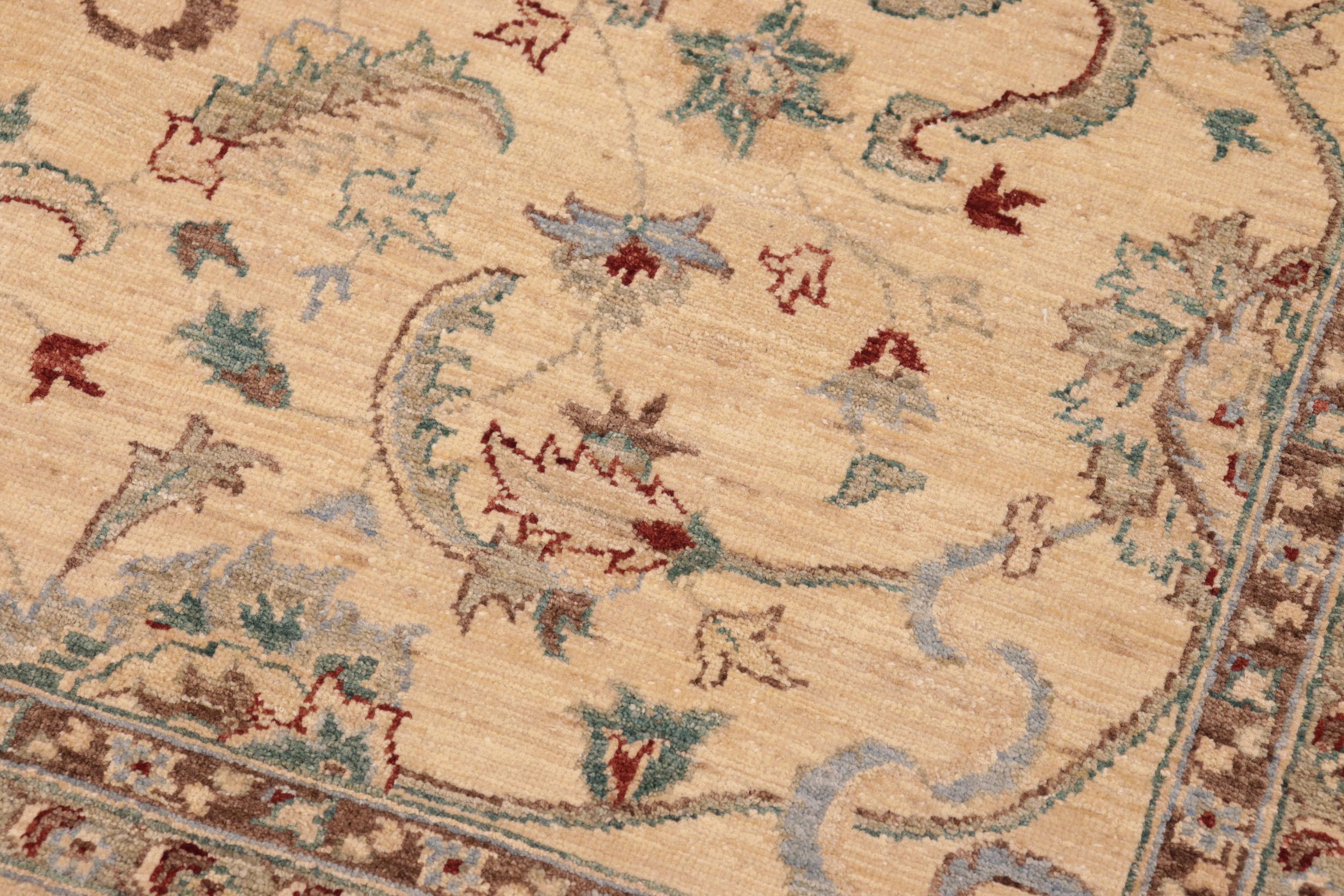 handmade Traditional Kafkaz Ivory Ivory Hand Knotted RECTANGLE 100% WOOL area rug 8x10
