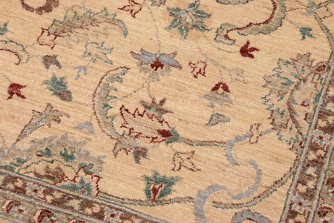 handmade Traditional Kafkaz Ivory Ivory Hand Knotted RECTANGLE 100% WOOL area rug 8x10