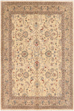 handmade Traditional Kafkaz Ivory Ivory Hand Knotted RECTANGLE 100% WOOL area rug 8 x 10