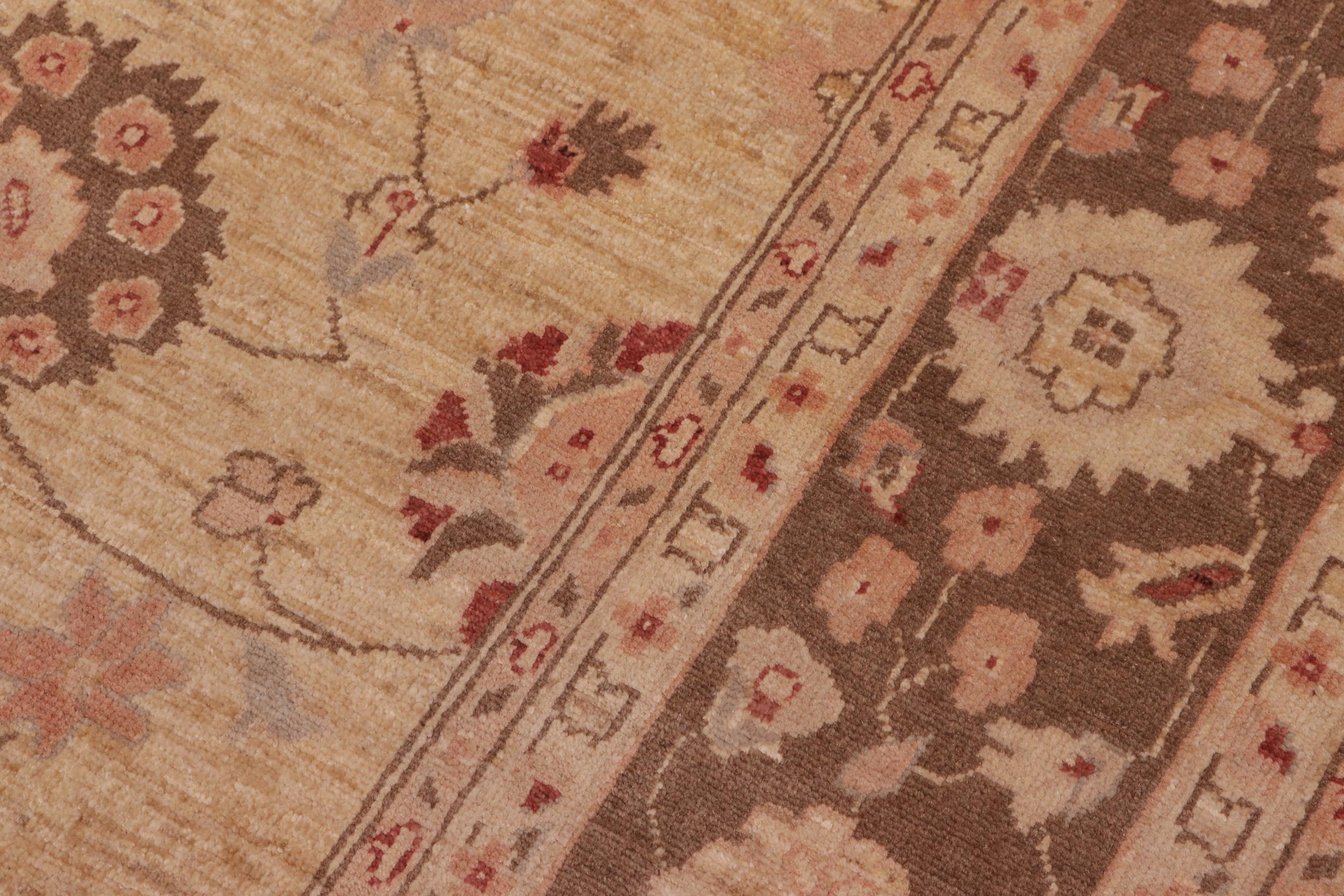 handmade Traditional Kafkaz Tan Brown Hand Knotted RECTANGLE 100% WOOL area rug 8x10