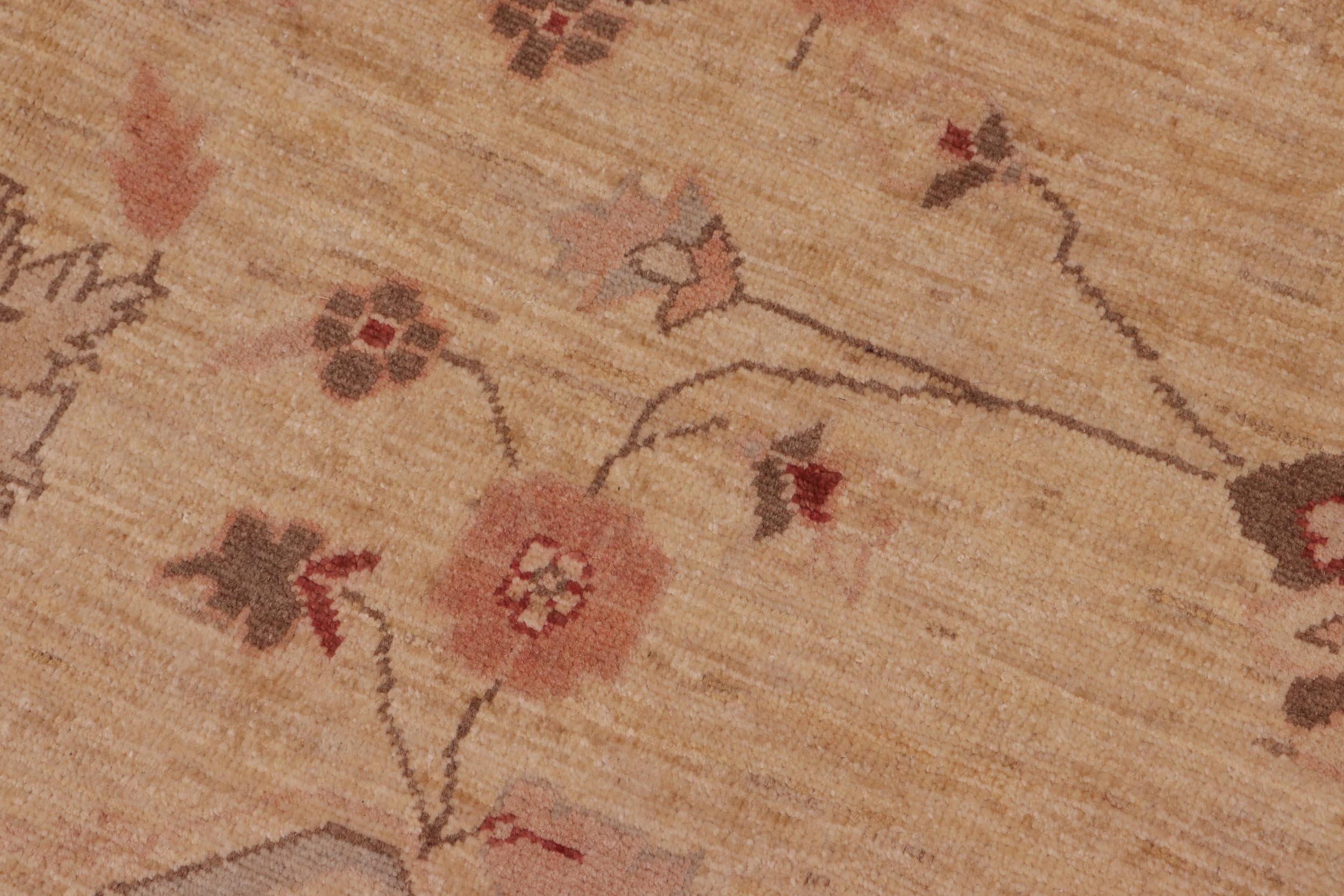 handmade Traditional Kafkaz Tan Brown Hand Knotted RECTANGLE 100% WOOL area rug 8x10