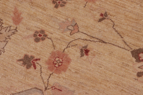 handmade Traditional Kafkaz Tan Brown Hand Knotted RECTANGLE 100% WOOL area rug 8x10