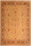 handmade Traditional Kafkaz Tan Brown Hand Knotted RECTANGLE 100% WOOL area rug 8 x 10