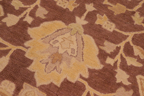 handmade Traditional Antique Brown Tan Hand Knotted RECTANGLE 100% WOOL area rug 8x10