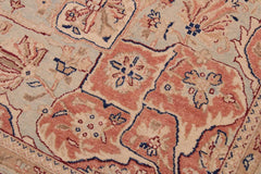 handmade Traditional Lahore Lt. Blue Ivory Hand Knotted RECTANGLE 100% WOOL area rug 9'X12'