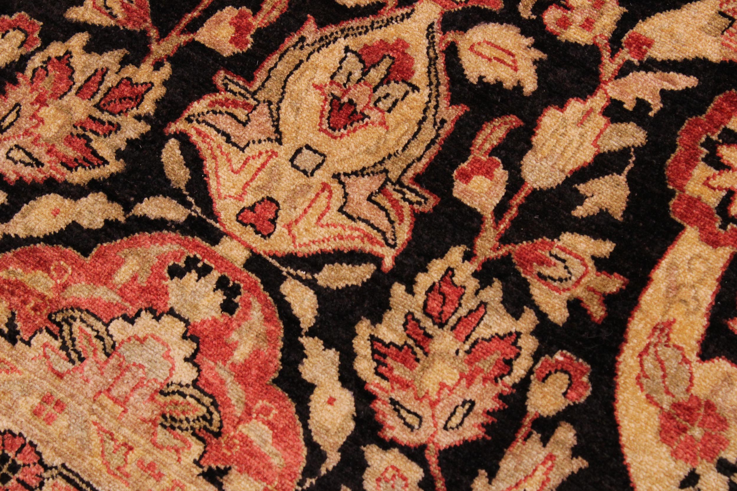 handmade Transitional Lahore Tan Brown Hand Knotted RECTANGLE 100% WOOL area rug 9' x 12'