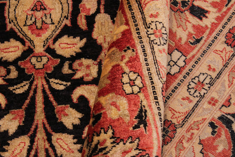 handmade Transitional Lahore Tan Brown Hand Knotted RECTANGLE 100% WOOL area rug 9' x 12'