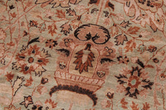 handmade Transitional Kafkaz Lt. Green Copper Hand Knotted RECTANGLE 100% WOOL area rug 9'X12'