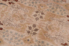 handmade Transitional Lahore Beige Lt. Blue Hand Knotted RECTANGLE 100% WOOL area rug 9'X12'