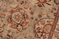 handmade Transitional  Lt. Green Copper Hand Knotted RECTANGLE 100% WOOL area rug 9'X12'