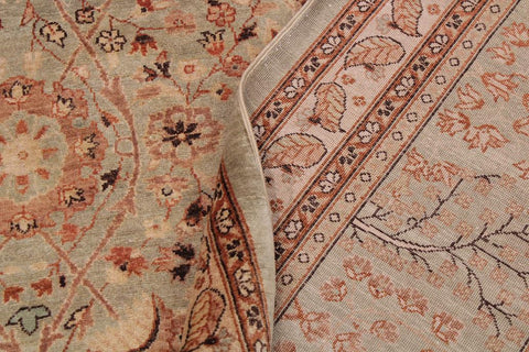 handmade Transitional  Lt. Green Copper Hand Knotted RECTANGLE 100% WOOL area rug 9'X12'