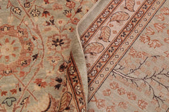 handmade Transitional  Lt. Green Copper Hand Knotted RECTANGLE 100% WOOL area rug 9'X12'