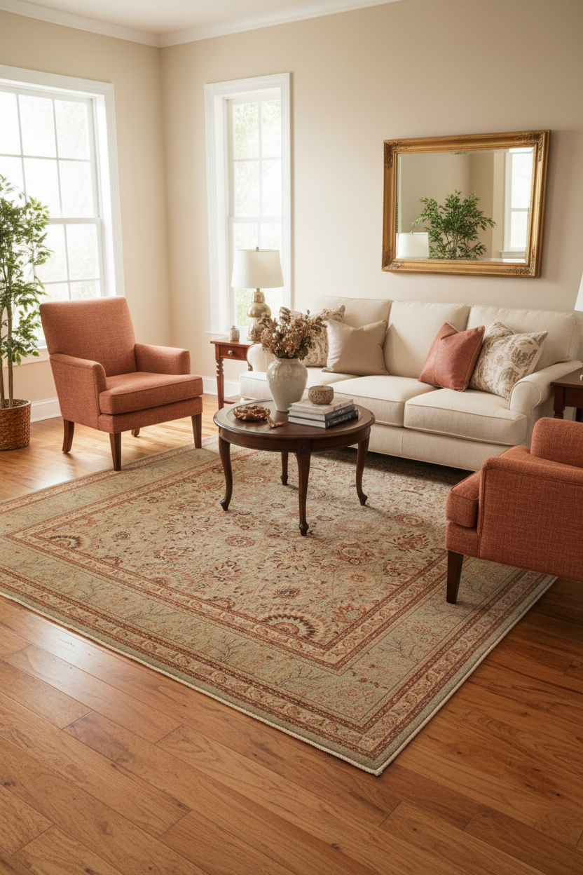 handmade Transitional  Lt. Green Copper Hand Knotted RECTANGLE 100% WOOL area rug 9'X12'