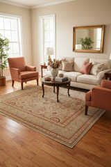 handmade Transitional  Lt. Green Copper Hand Knotted RECTANGLE 100% WOOL area rug 9'X12'