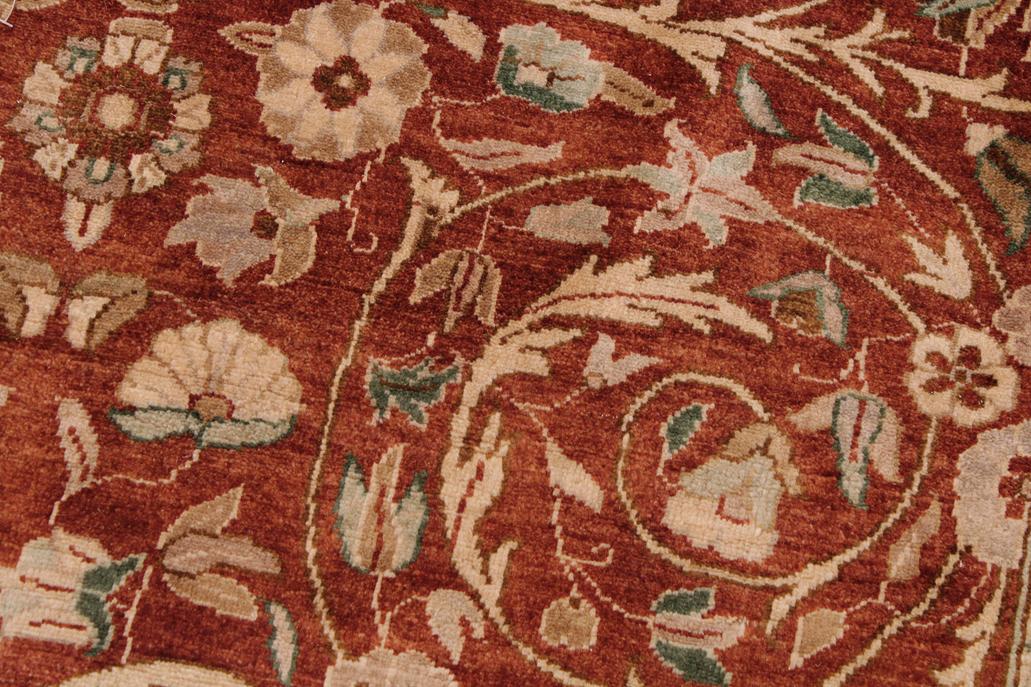 handmade Transitional Lahore Copper Beige Hand Knotted RECTANGLE 100% WOOL area rug 9'X12'