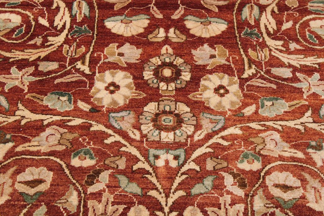 handmade Transitional Lahore Copper Beige Hand Knotted RECTANGLE 100% WOOL area rug 9'X12'