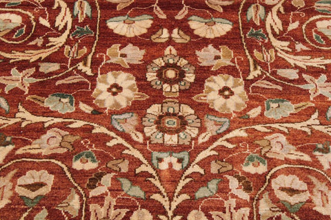 handmade Transitional Lahore Copper Beige Hand Knotted RECTANGLE 100% WOOL area rug 9'X12'