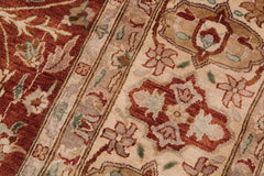 handmade Transitional Lahore Copper Beige Hand Knotted RECTANGLE 100% WOOL area rug 9'X12'