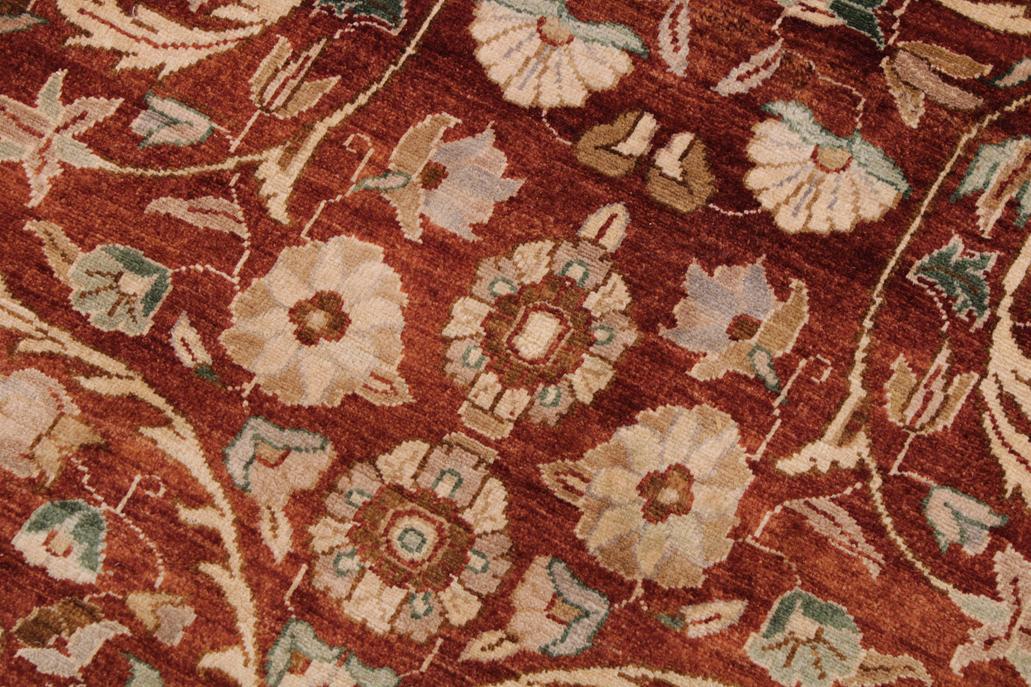 handmade Transitional Lahore Copper Beige Hand Knotted RECTANGLE 100% WOOL area rug 9'X12'