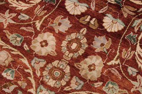 handmade Transitional Lahore Copper Beige Hand Knotted RECTANGLE 100% WOOL area rug 9'X12'