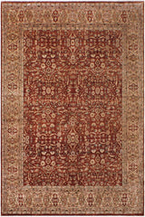handmade Transitional Lahore Copper Beige Hand Knotted RECTANGLE 100% WOOL area rug 9'X12'
