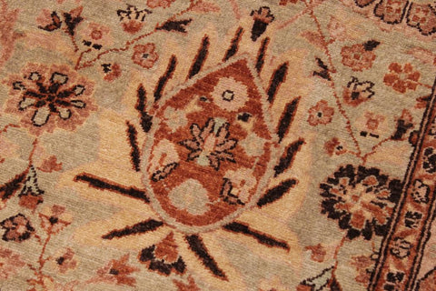 handmade Traditional  Lt. Green Lt. Green Hand Knotted RECTANGLE 100% WOOL area rug 9'X12'