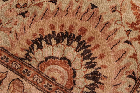 handmade Traditional  Lt. Green Lt. Green Hand Knotted RECTANGLE 100% WOOL area rug 9'X12'