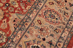 handmade Traditional Lahore Rust Tan Hand Knotted RECTANGLE 100% WOOL area rug 9'X12'