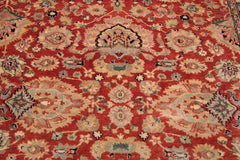 handmade Traditional Lahore Rust Tan Hand Knotted RECTANGLE 100% WOOL area rug 9'X12'