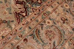 handmade Traditional  Lt. Green Lt. Green Hand Knotted RECTANGLE 100% WOOL area rug 9'X12'