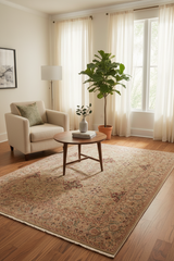 handmade Traditional  Lt. Green Lt. Green Hand Knotted RECTANGLE 100% WOOL area rug 9'X12'