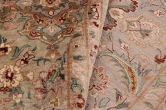 handmade Traditional  Lt. Green Lt. Green Hand Knotted RECTANGLE 100% WOOL area rug 9'X12'