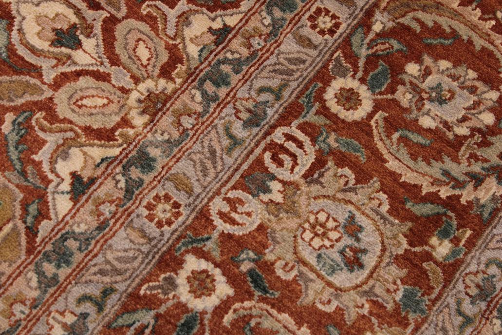 handmade Traditional  Gold Rust Hand Knotted RECTANGLE 100% WOOL area rug 9'X12'
