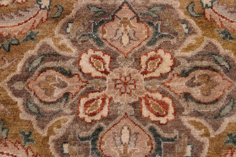 handmade Traditional  Gold Rust Hand Knotted RECTANGLE 100% WOOL area rug 9'X12'