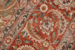 handmade Traditional  Gold Rust Hand Knotted RECTANGLE 100% WOOL area rug 9'X12'