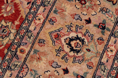 handmade Traditional Lahore Rust Tan Hand Knotted RECTANGLE 100% WOOL area rug 9' x 12'