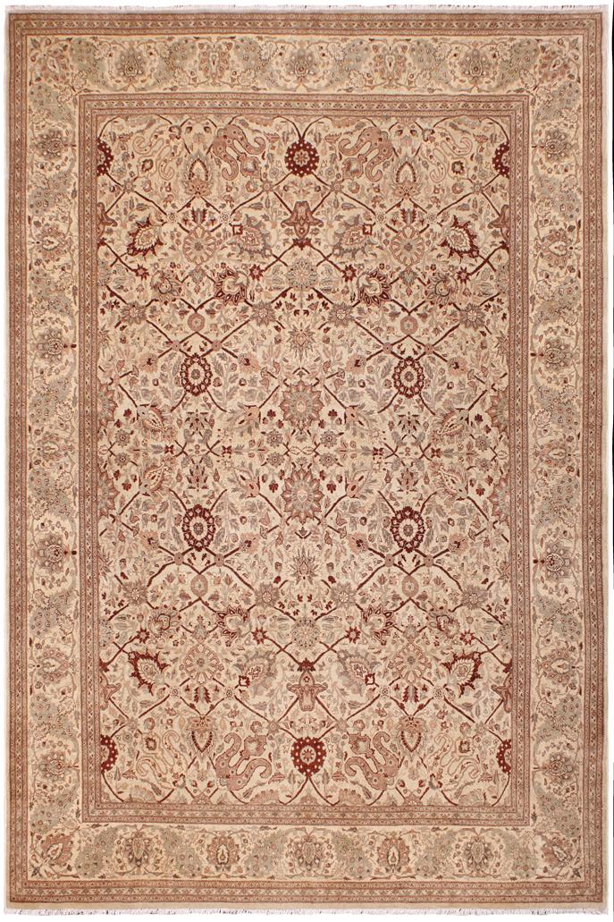 handmade Traditional Kafkaz Gold Lt. Tan Hand Knotted RECTANGLE 100% WOOL area rug 9'X12'