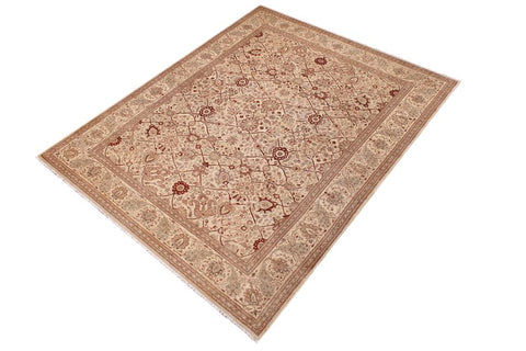 handmade Traditional Kafkaz Gold Lt. Tan Hand Knotted RECTANGLE 100% WOOL area rug 9'X12'