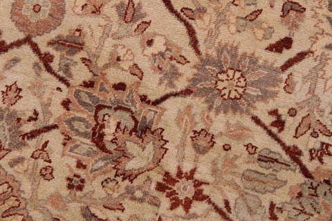 handmade Traditional Kafkaz Gold Lt. Tan Hand Knotted RECTANGLE 100% WOOL area rug 9' x 12'