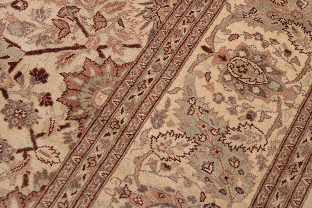 handmade Traditional Kafkaz Gold Lt. Tan Hand Knotted RECTANGLE 100% WOOL area rug 9'X12'