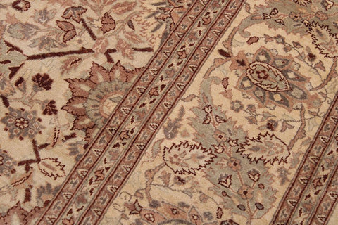 handmade Traditional Kafkaz Gold Lt. Tan Hand Knotted RECTANGLE 100% WOOL area rug 9'X12'