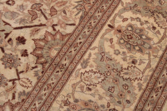 handmade Traditional Kafkaz Gold Lt. Tan Hand Knotted RECTANGLE 100% WOOL area rug 9'X12'