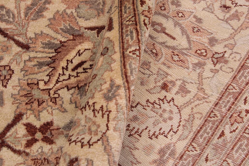 handmade Traditional Kafkaz Gold Lt. Tan Hand Knotted RECTANGLE 100% WOOL area rug 9'X12'