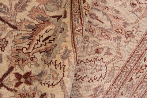 handmade Traditional Kafkaz Gold Lt. Tan Hand Knotted RECTANGLE 100% WOOL area rug 9'X12'